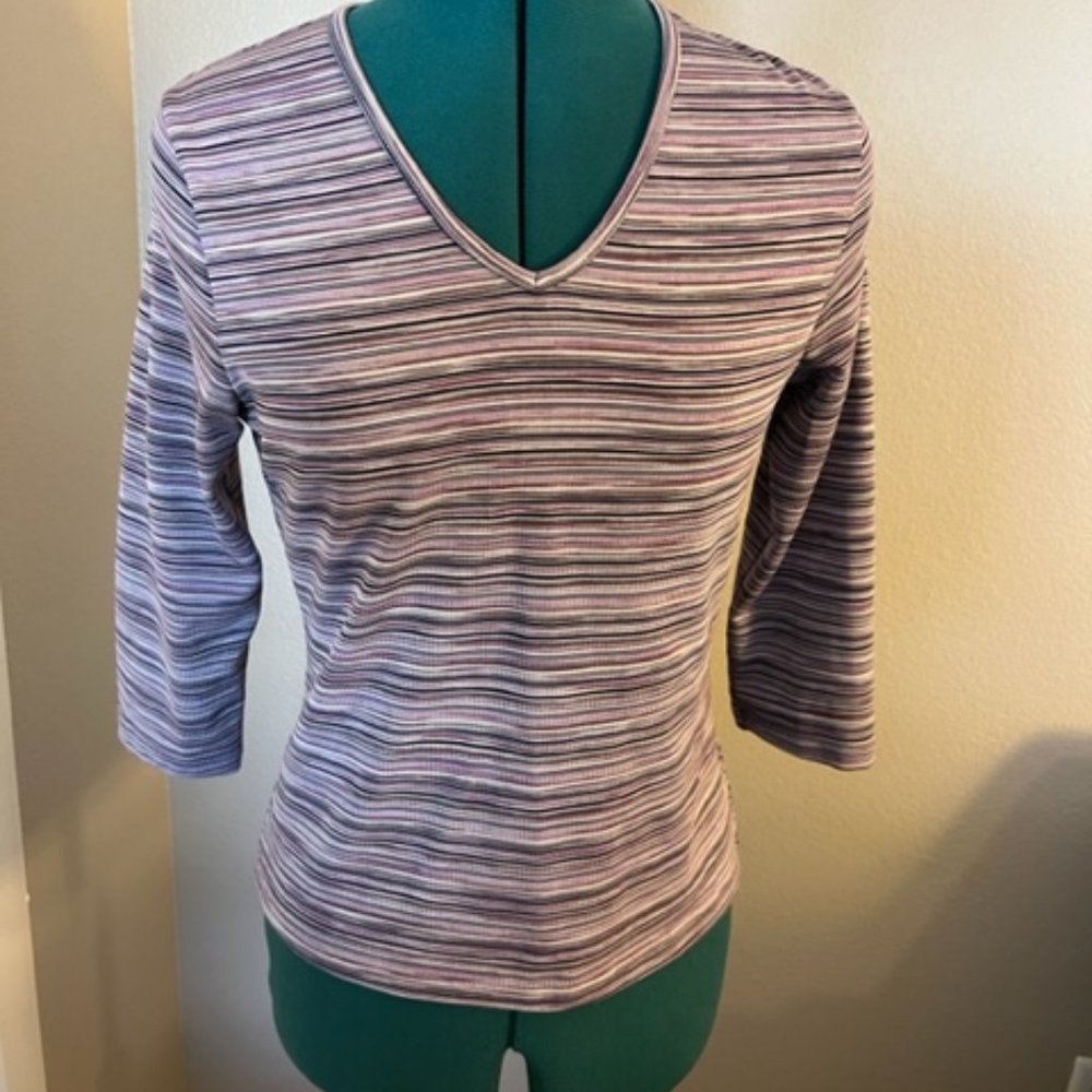 Purple/Violet 3/4 Length Top - Sz S